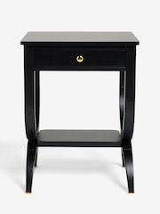 Nina Campbell Black Allegro Bedside Table - Image 5 of 7