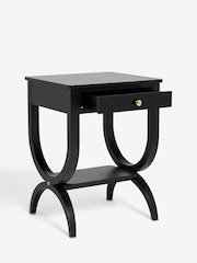 Nina Campbell Black Allegro Bedside Table - Image 6 of 7
