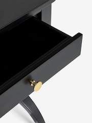 Nina Campbell Black Allegro Bedside Table - Image 7 of 7