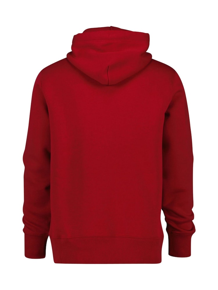 GANT Red Graphic Hoodie - Image 2 of 3