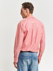 GANT Red Regular Classic Poplin Check 100% Cotton Shirt - Image 2 of 6
