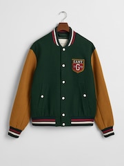GANT Green Wool Blend Varsity Jacket - Image 4 of 4