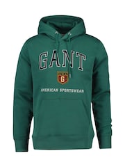 GANT Green Graphic Hoodie - Image 5 of 6