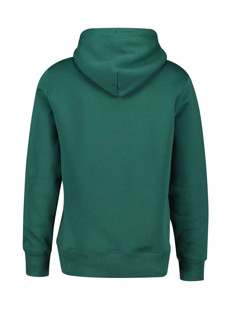 GANT Green Graphic Hoodie - Image 6 of 6