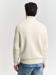 GANT Cream Graphic Turtleneck Jumper - Image 2 of 4
