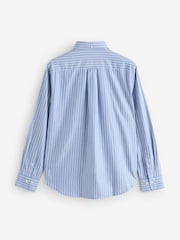 GANT Blue Stripe Brushed Cotton Twill Shirt - Image 2 of 4