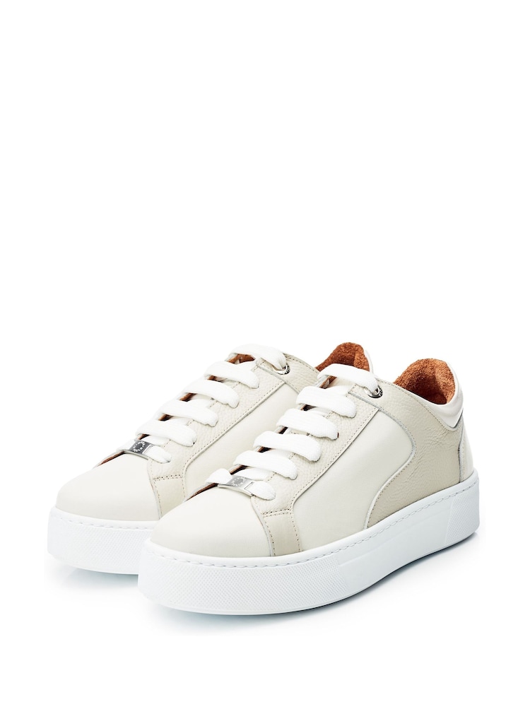 Moda in Pelle Brienau Chunky Sole Panelled Lace-Up Trainers - Image 2 of 4 Moda in Pelle Brienau Chunky Sole Panelled Lace-Up Trainers - Image 2 of 4