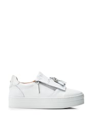 Moda in Pelle Bessans Tassle Fringe Slab Sole Trainers - Image 1 of 4