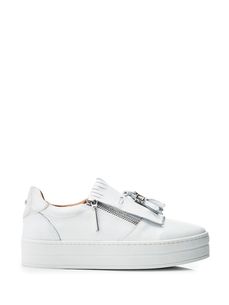 Moda in Pelle Bessans Tassle Fringe Slab Sole Trainers - Image 1 of 4