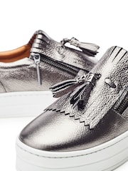 Moda in Pelle Bessans Tassle Fringe Slab Sole Trainers - Image 4 of 4