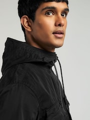 Black Bluff Pocket Shacket with Hood - Image 5 of 11