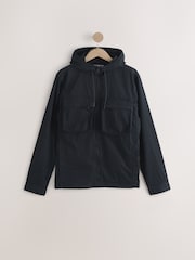 Black Bluff Pocket Shacket with Hood - Image 6 of 11