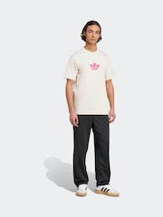adidas Originals White Sunset Trefoil T-Shirt - Image 3 of 6