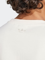 adidas Originals White Sunset Trefoil T-Shirt - Image 5 of 6