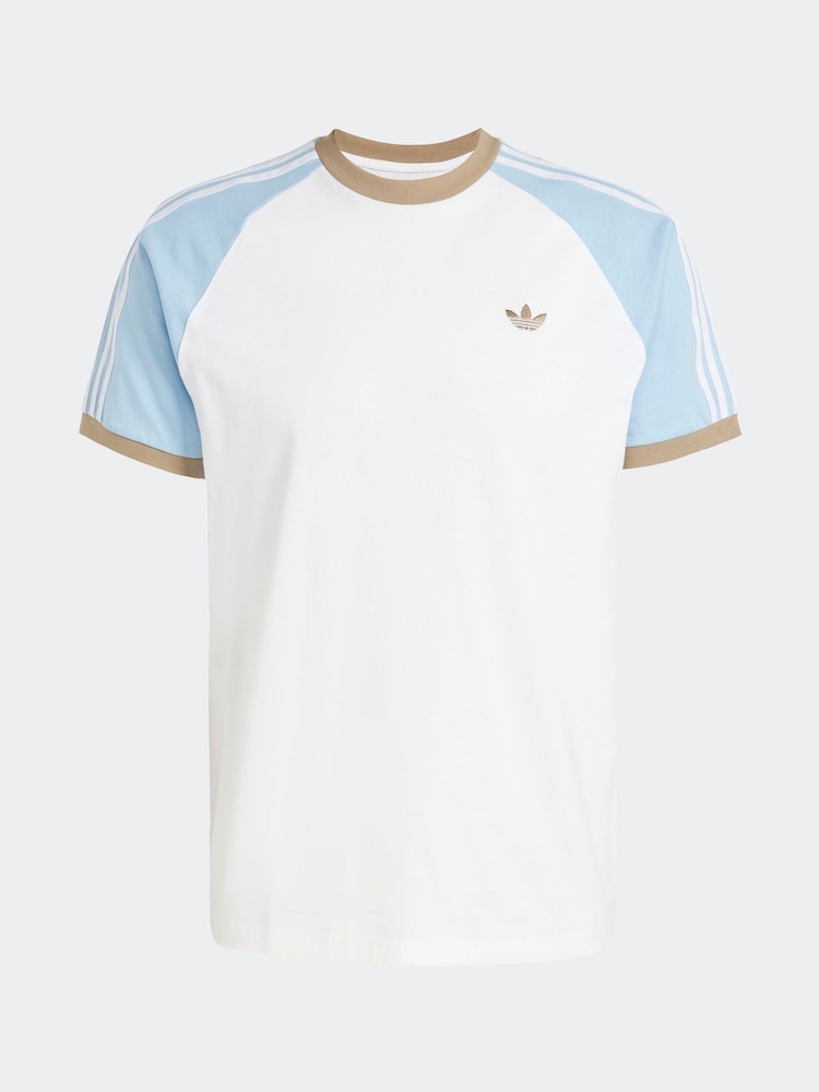 Blanco/azul - Camiseta Cali de adidas Originals - Imagen 6 de 6