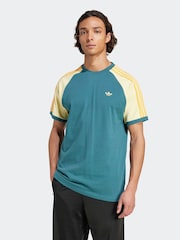 adidas Originals Teal Blue Cali T-Shirt - Image 1 of 6