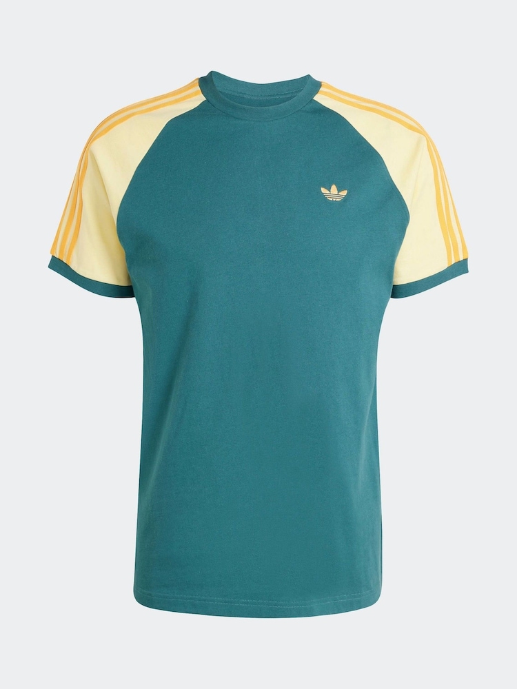 adidas Originals Teal Blue Cali T-Shirt - Image 6 of 6