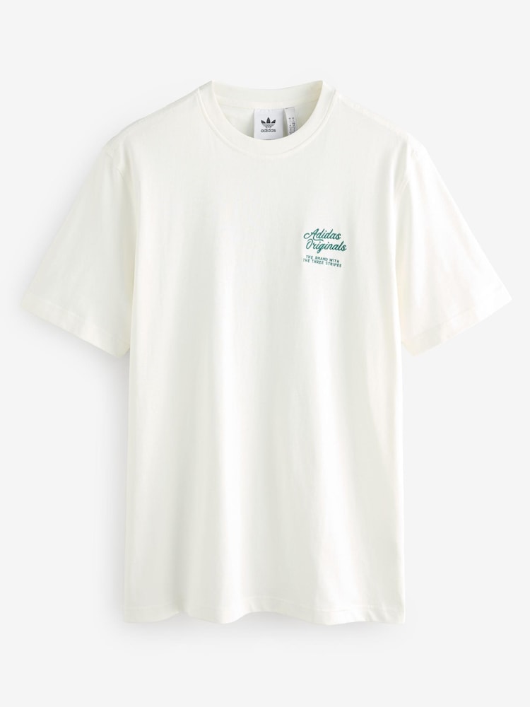 adidas Originals Cream T-Shirt - Image 1 of 2