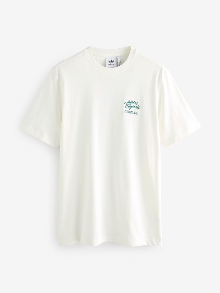 adidas Originals Cream T-Shirt - Image 2 of 2