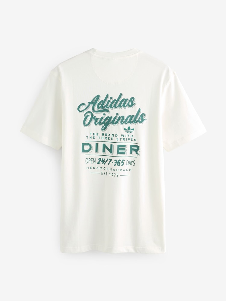 adidas Originals Cream T-Shirt - Image 2 of 2 adidas Originals Cream T-Shirt - Image 2 of 2