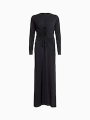 AllSaints Black Xylia Long Sleeves Dress - Image 6 of 6