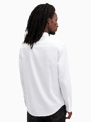 AllSaints White Echo Long Sleeve Shirt - Image 2 of 5