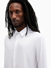 AllSaints White Echo Long Sleeve Shirt - Image 4 of 5