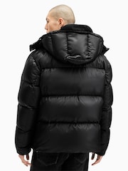 AllSaints Black Lupin Puffer Jacket - Image 4 of 7