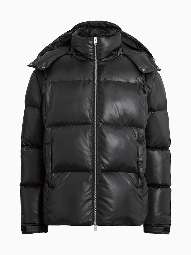 AllSaints Black Lupin Puffer Jacket - Image 7 of 7