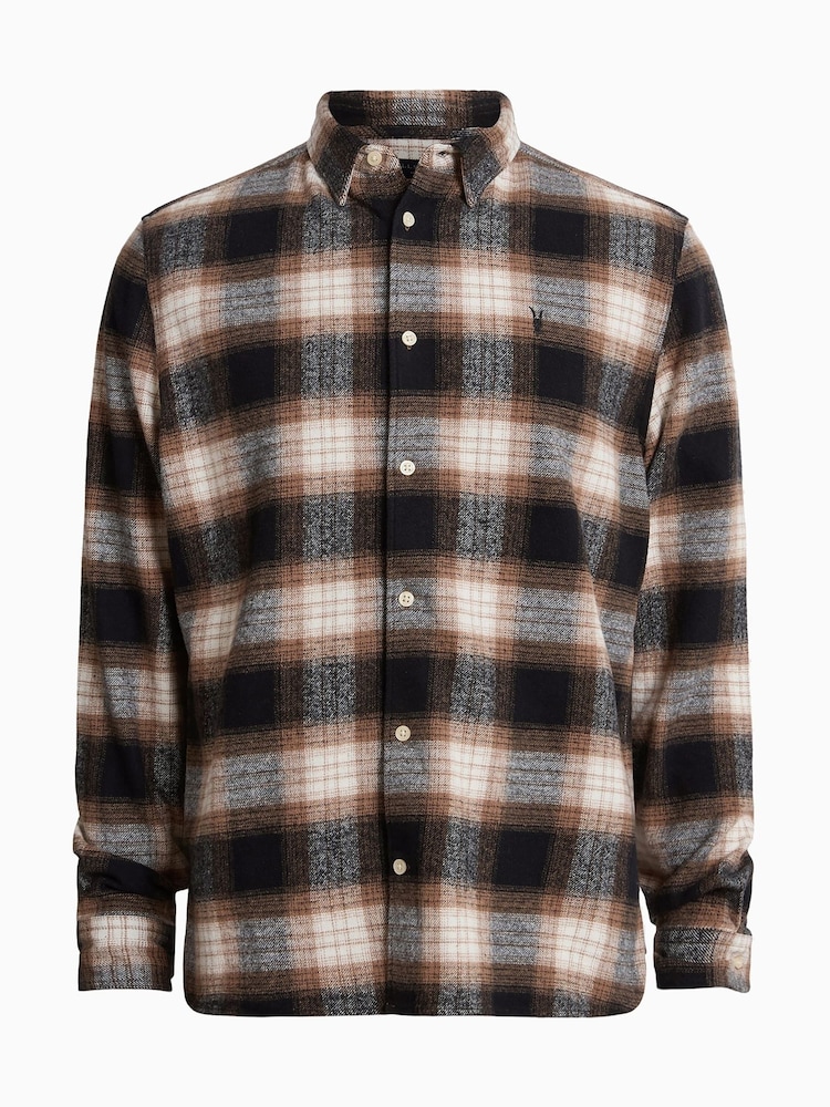 AllSaints Orange Mercy Long Sleeve Shirt - Image 7 of 7