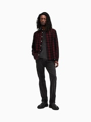 AllSaints Blue Manray Long Sleeves Shirt - Image 3 of 8