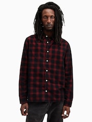 AllSaints Blue Manray Long Sleeves Shirt - Image 5 of 8