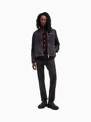AllSaints Blue Manray Long Sleeves Shirt - Image 6 of 8