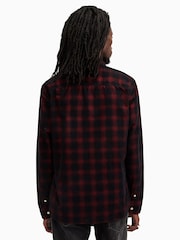 AllSaints Blue Manray Long Sleeves Shirt - Image 7 of 8