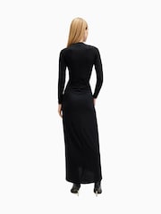AllSaints Black Xylia Long Sleeves Dress - Image 2 of 6