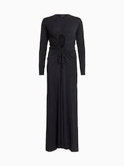 AllSaints Black Xylia Long Sleeves Dress - Image 6 of 6