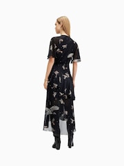 AllSaints Black Alana Dress - Image 6 of 7