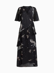 AllSaints Black Alana Dress - Image 7 of 7