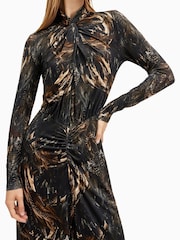 AllSaints Black Mina Dress - Image 2 of 6