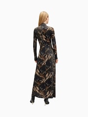 AllSaints Black Mina Dress - Image 5 of 6