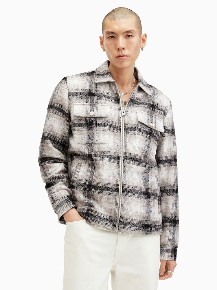 AllSaints White Banshee Jacket - Image 1 of 10