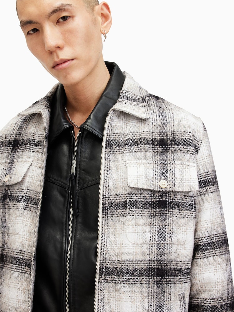AllSaints White Banshee Jacket - Image 2 of 10