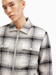 AllSaints White Banshee Jacket - Image 6 of 10
