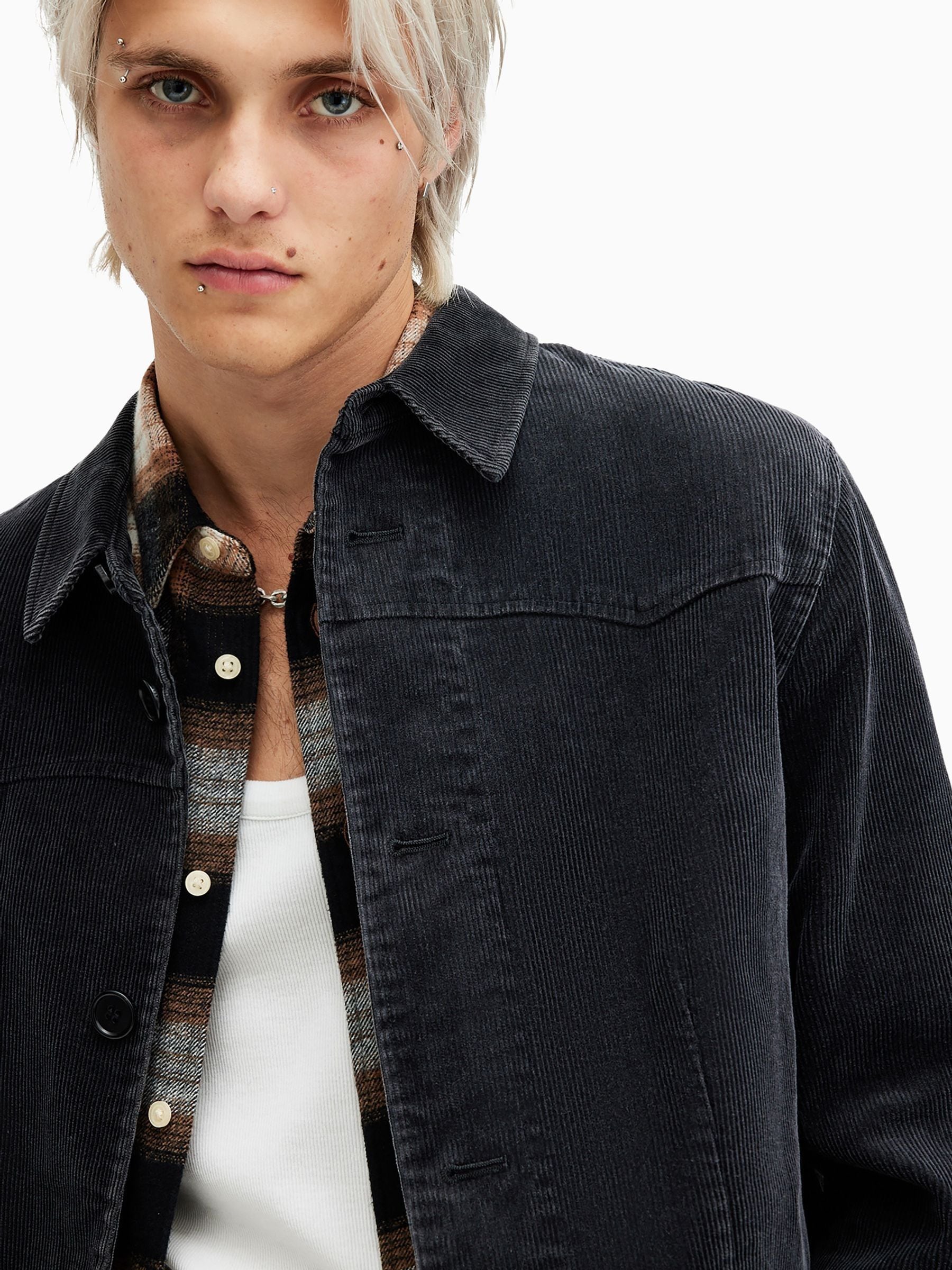 オールセインツ 羊革 レザージャケット US6 ブラック ALLSAINTS 裏キルティング レディース 221202 レディースファッション