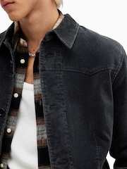 AllSaints Black Mission Jacket - Image 5 of 8