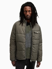 AllSaints Green Griffin Rev Jacket - Image 1 of 10