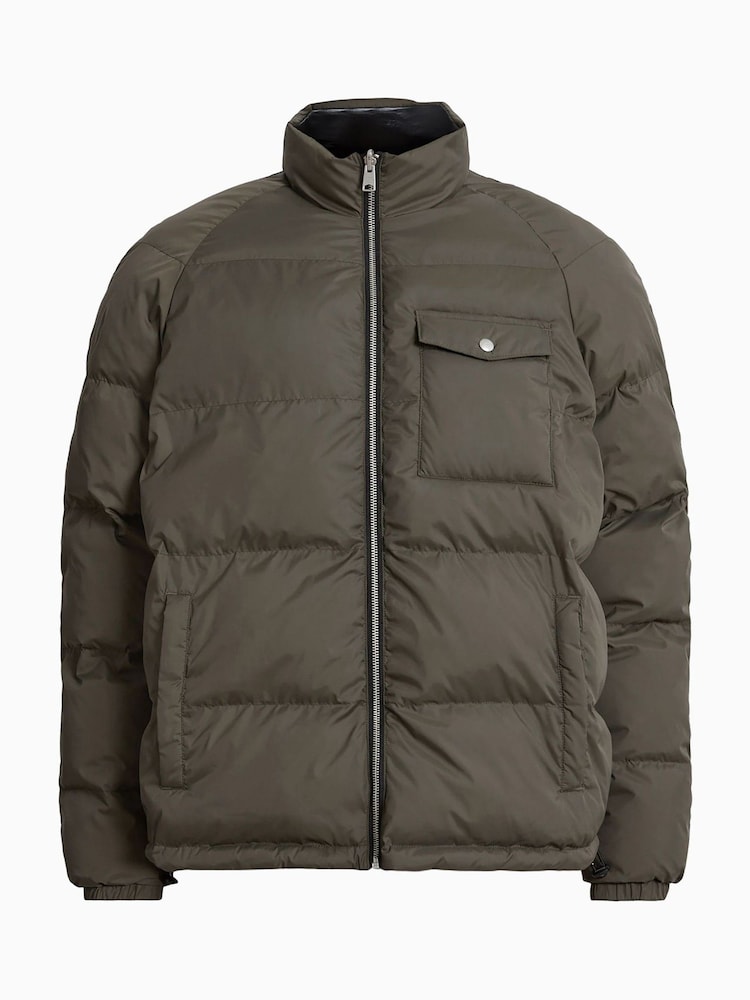AllSaints Green Griffin Rev Jacket - Image 10 of 10