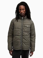 AllSaints Green Griffin Rev Jacket - Image 8 of 10