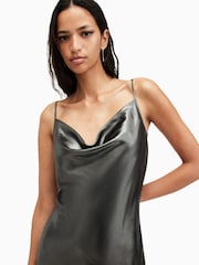 AllSaints Grey Hadley Dress - Image 2 of 6