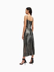 AllSaints Grey Hadley Dress - Image 5 of 6